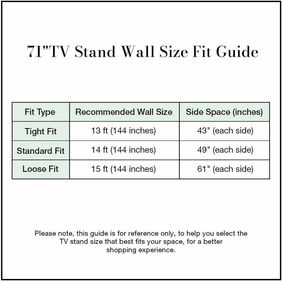 POVISON Fully-Assembled Mid Century Modern TV Stand for 65 inch TV, Sliding Door Entertainment Center with Storage, Wood TV Console, Media Console for Living Room Bedroom(Black, 70.87")
