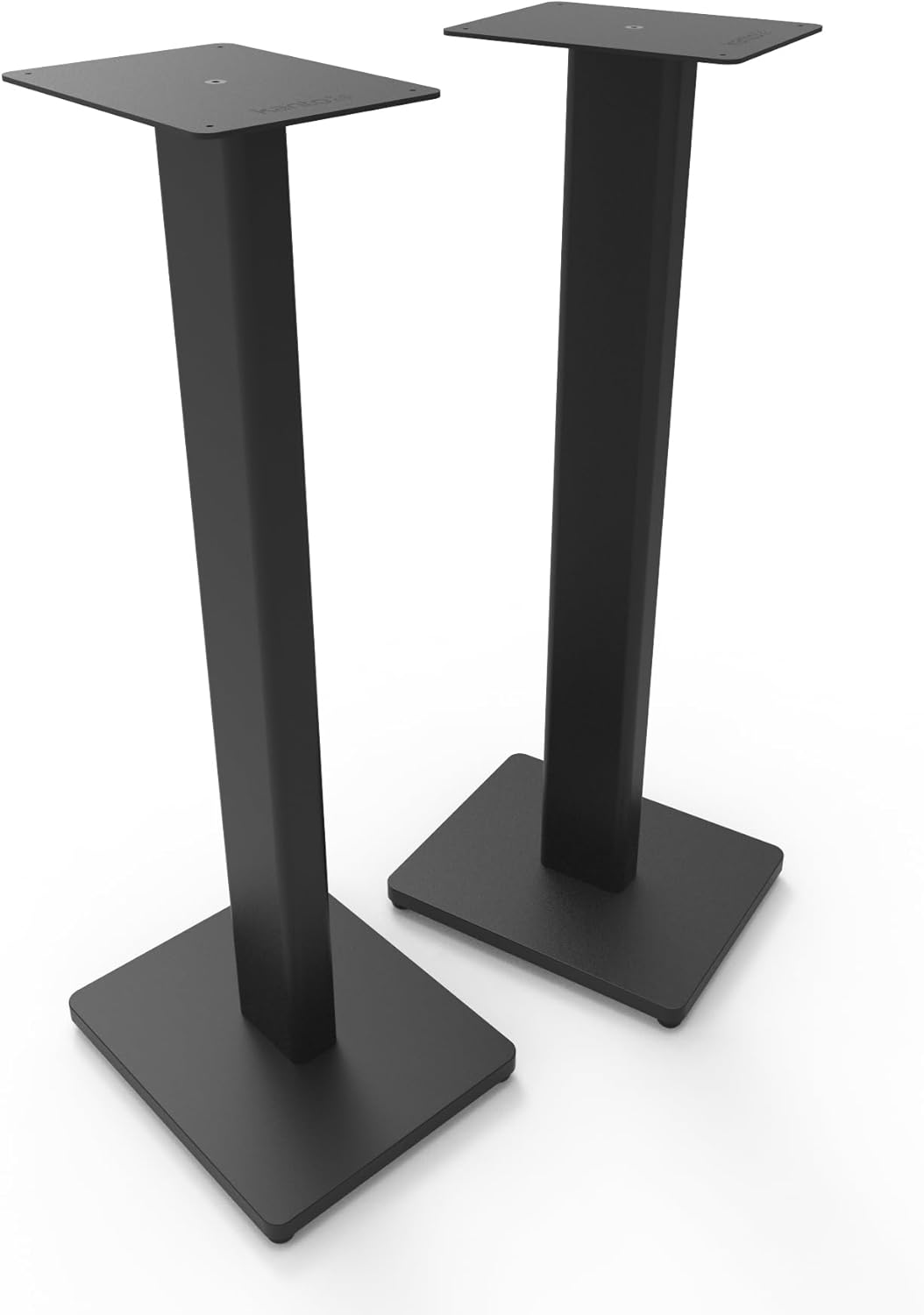Kanto ST28 28” Universal Speaker Floor Stands for Bookshelf Speakers up to 30 lbs | Improved Sound | Hidden Cable Management | White MDF Base | Pair