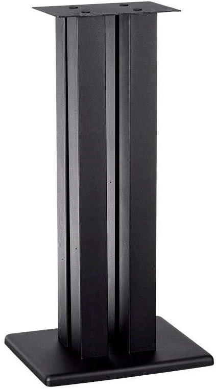 Monolith 28 Inch Speaker Stand (Each) - Supports 100 lbs, Adjustable Spikes, Compatible with Bose, Polk, Sony, Yamaha, Pioneer and Others, Black