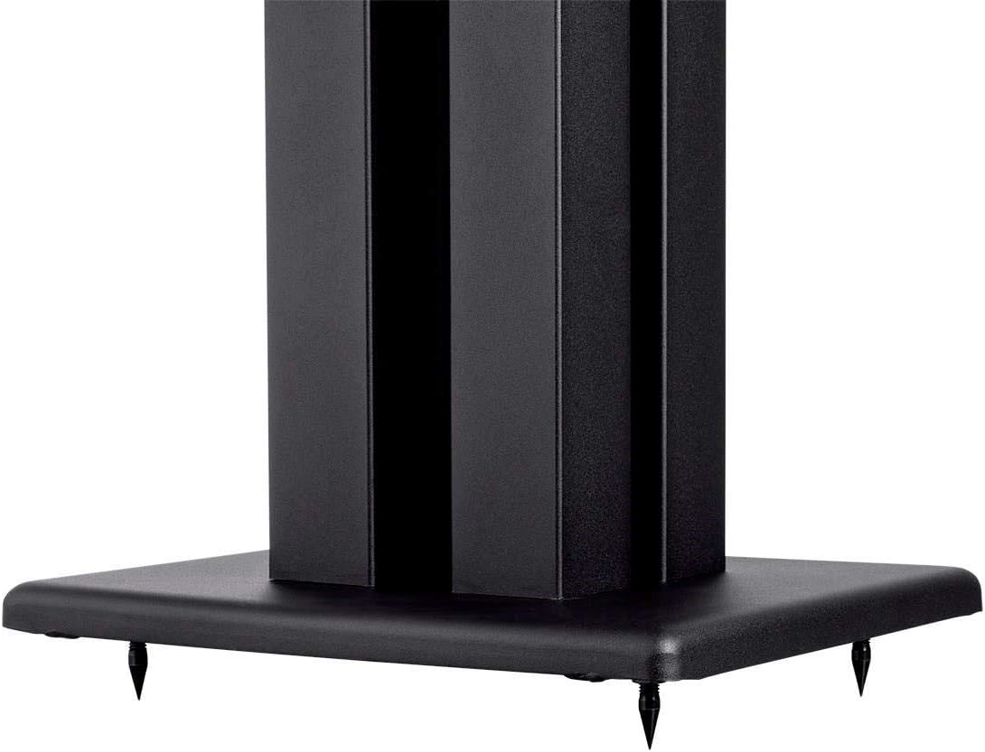 Monolith 28 Inch Speaker Stand (Each) - Supports 100 lbs, Adjustable Spikes, Compatible with Bose, Polk, Sony, Yamaha, Pioneer and Others, Black