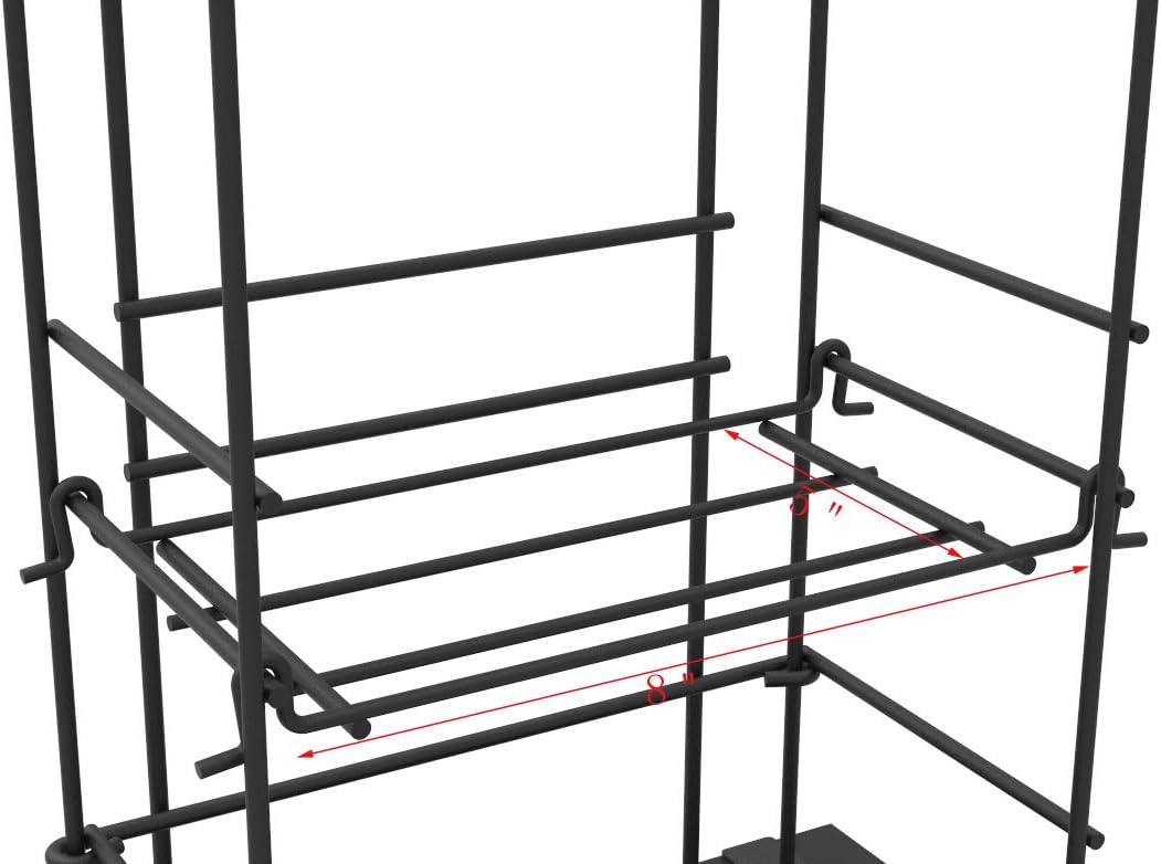 FixtureDisplays CD Tower Media Rack DVD Organizer Video Game Blu Ray Storage Holds 176 Single CDs 18469-NF